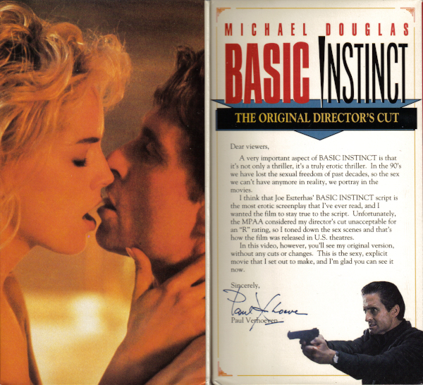 That Time I Got Caught Stealing a VHS Copy of Basic Instinct When I Was 12